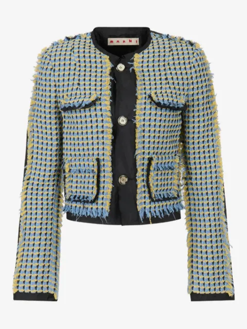 Marni chamarra con efecto de tweed
