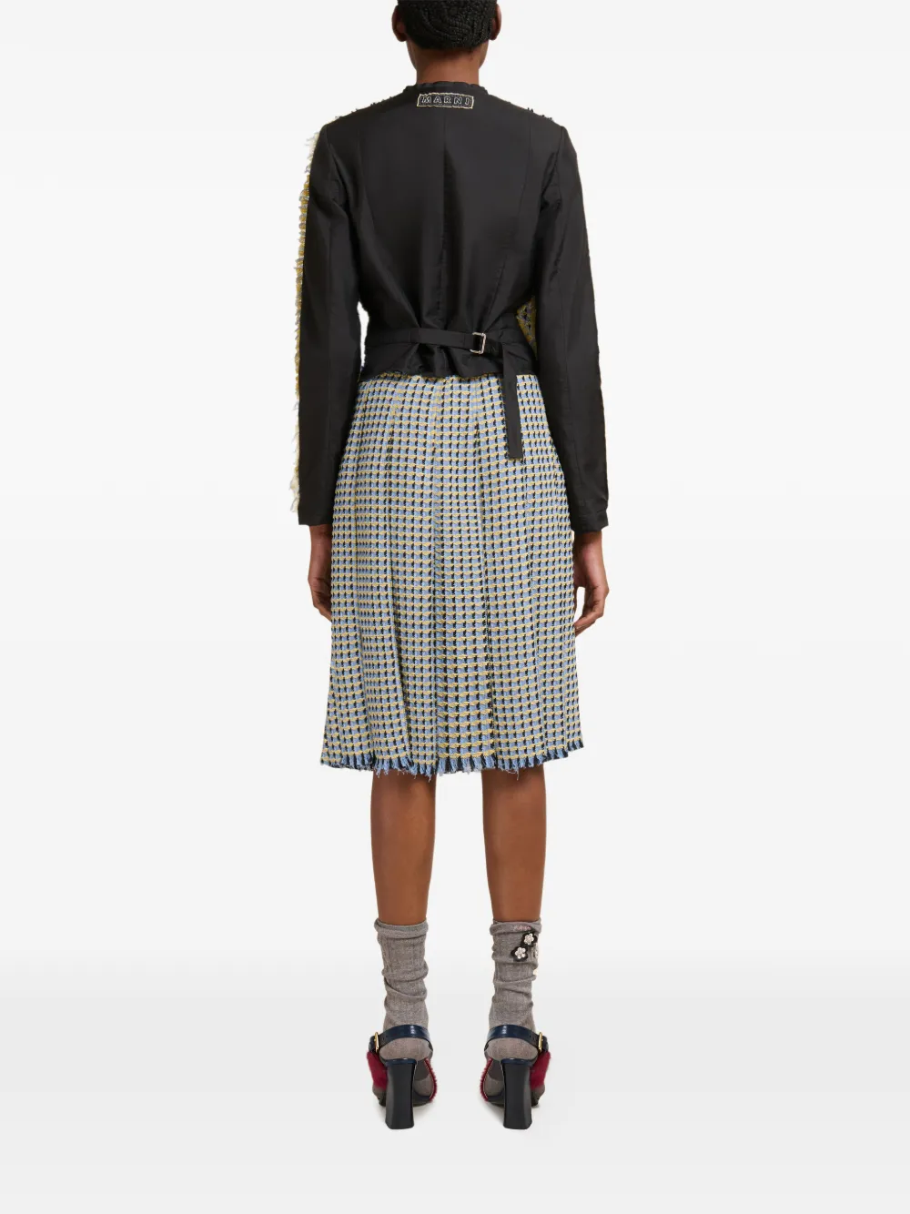 Marni Katoenen jack met tweed-effect Blauw