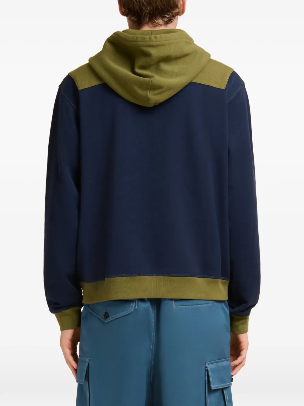 Marni Hoodie met colourblocking Blauw
