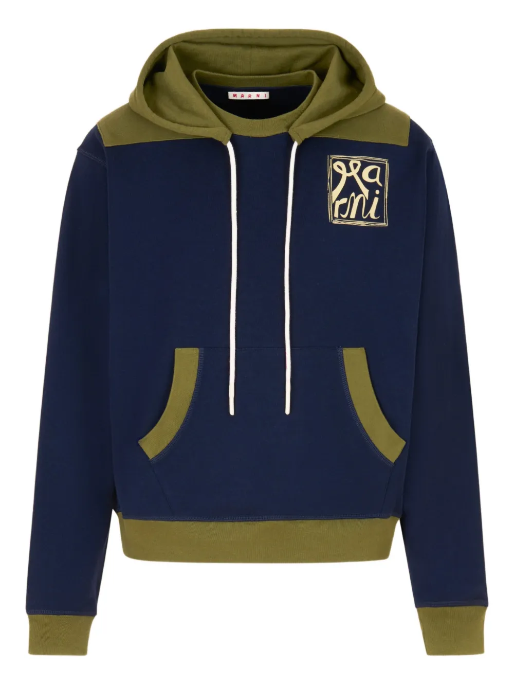 Marni colour-block hoodie | Blue | Image 1