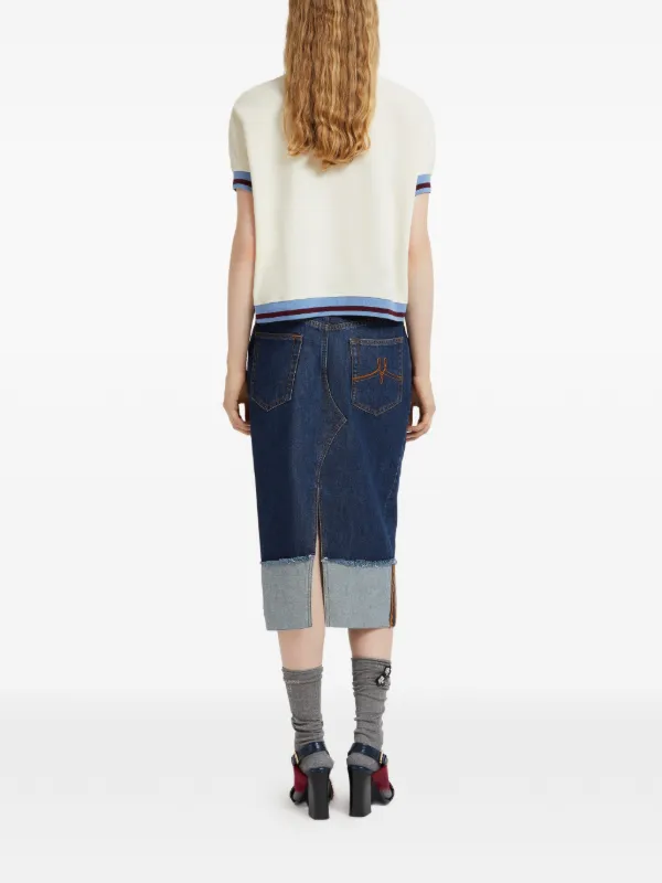 S*様 MARNI マルニのスカート　ロゴ入り　デニム MARNI（マルニ）の「INSIDE-OUT / カットオフデニムスカート（デニム