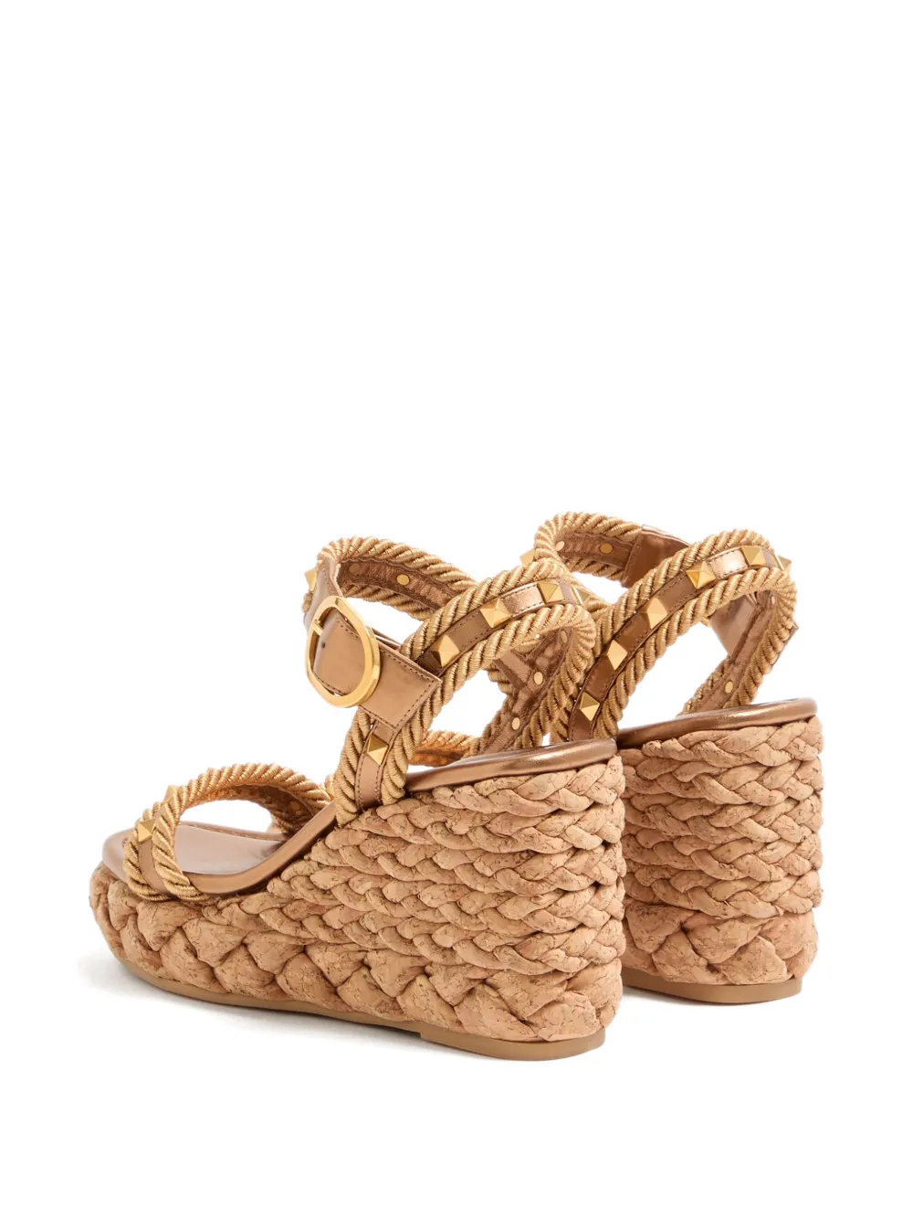 Valentino Garavani Leren sandalen Bruin