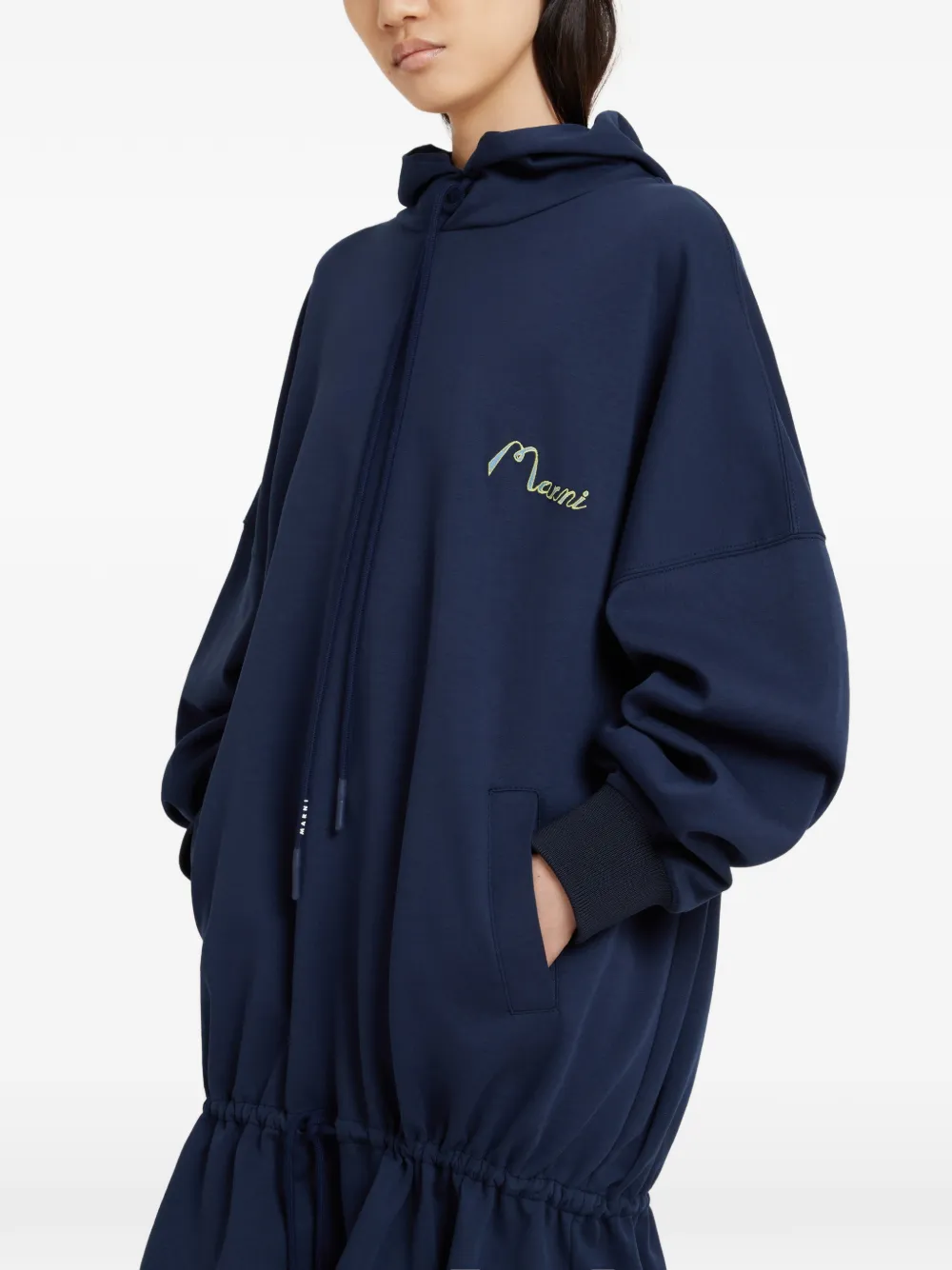 Marni Mini-jurk met trekkoord Blauw