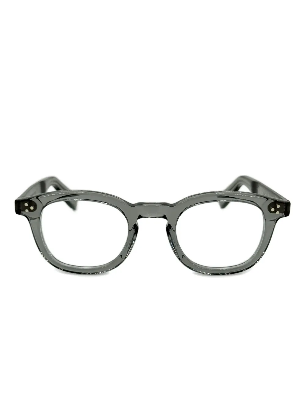 Yellows Plus Lake round-frame glasses | Grey | Image 1
