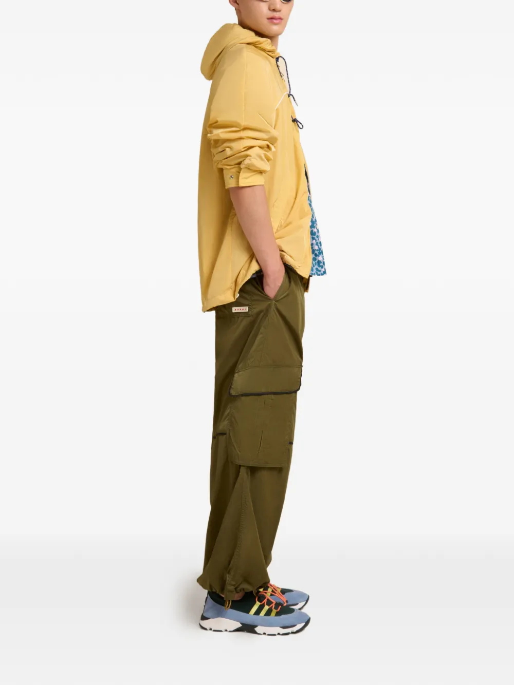  Marni Pocket Belt-loop Trousers - Green 