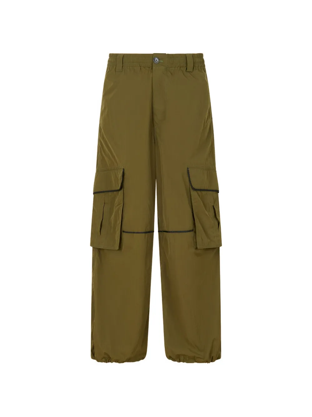 Marni Broek met riemlussen en zak Groen