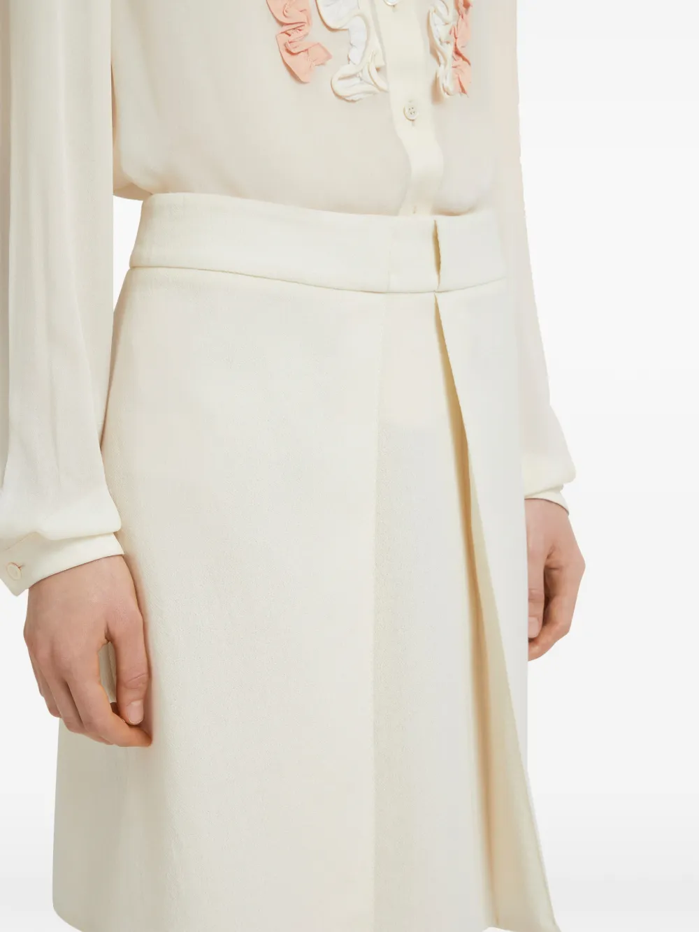 Marni Mini-plooirok Beige