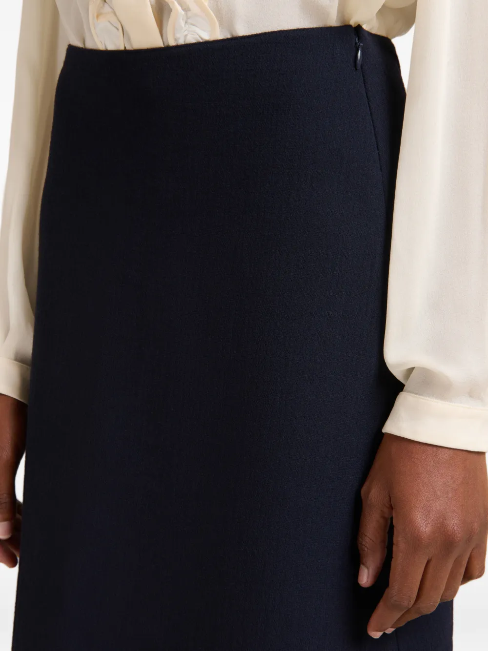 Marni Crêpe A-lijn midi-rok Blauw