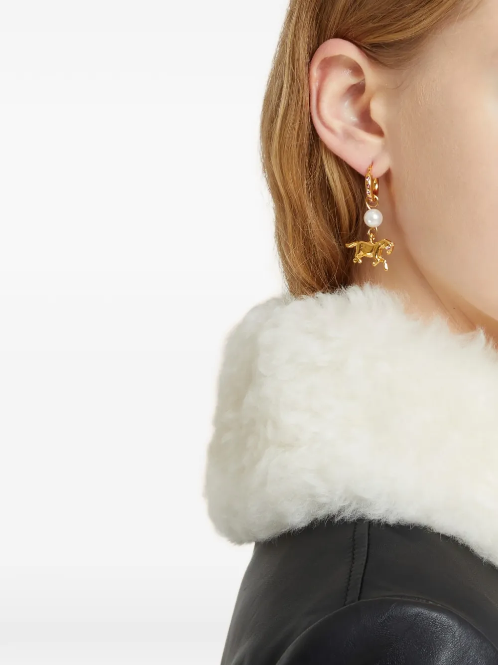 Marni horse-pendant earrings - Goud