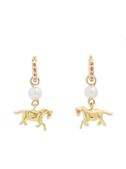 Marni horse-pendant earrings