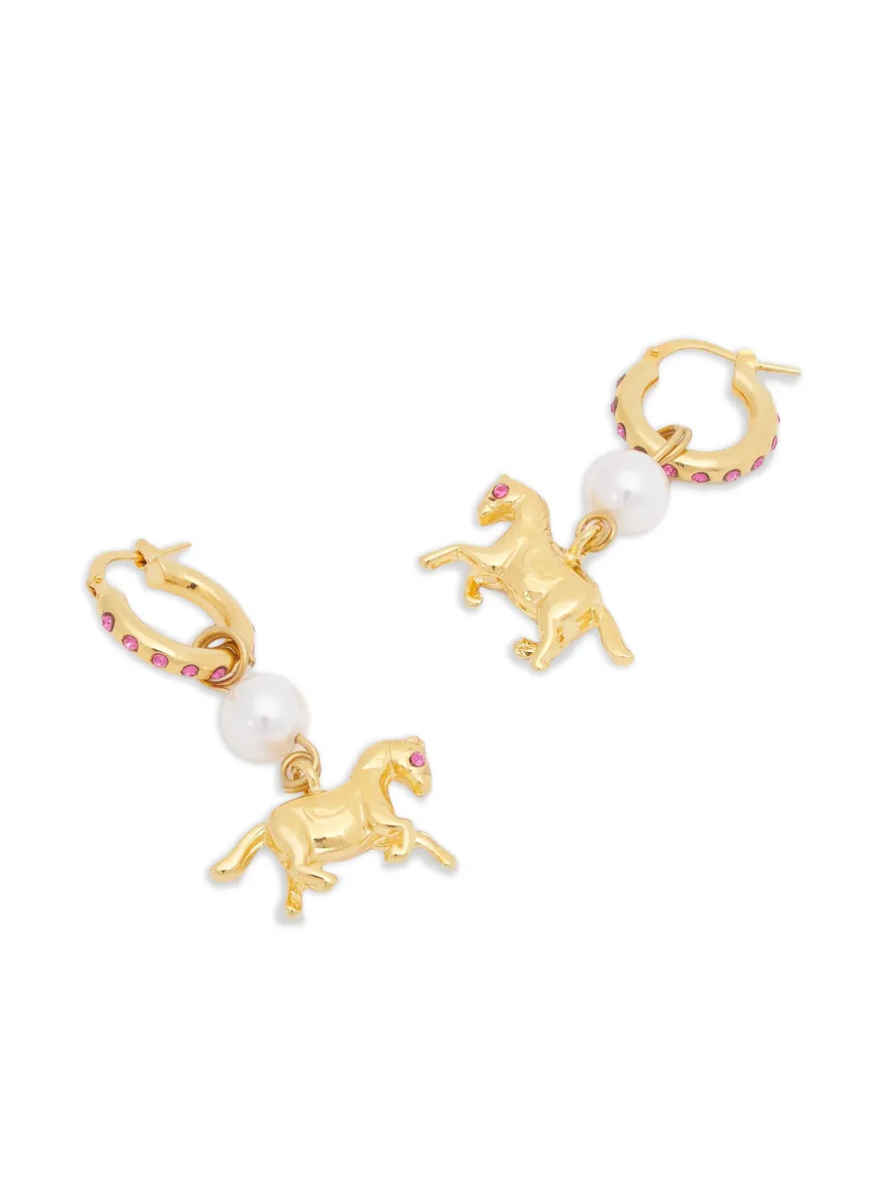Marni Horse-pendant Earrings In Gold
