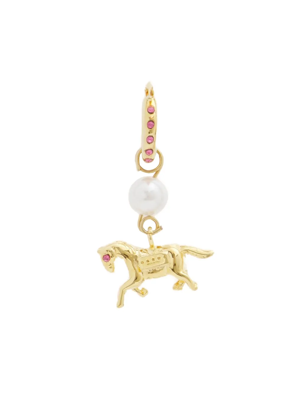 Marni Horse-pendant Earrings In Gold