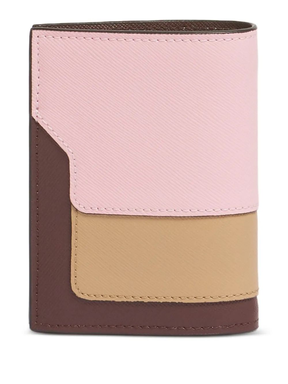 Marni saffiano bifold wallet - Roze