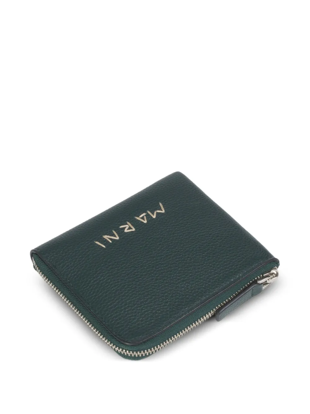  Marni Mending-embroidery Logo Wallet - Green 