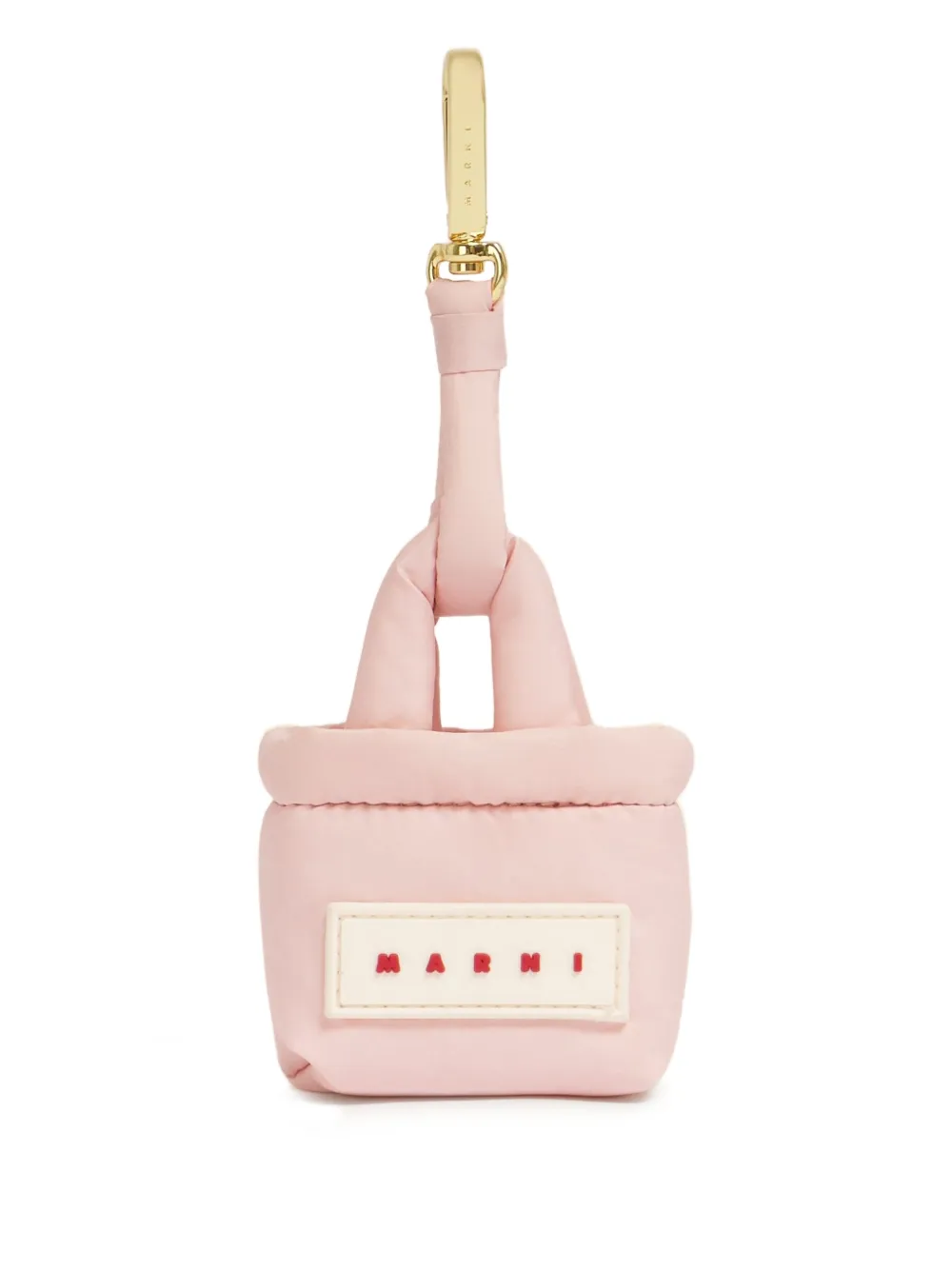 Marni Wattierter Schlüsselanhänger - Rosa