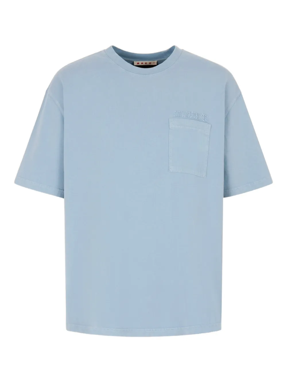 Marni T-shirt con taschino - Blu