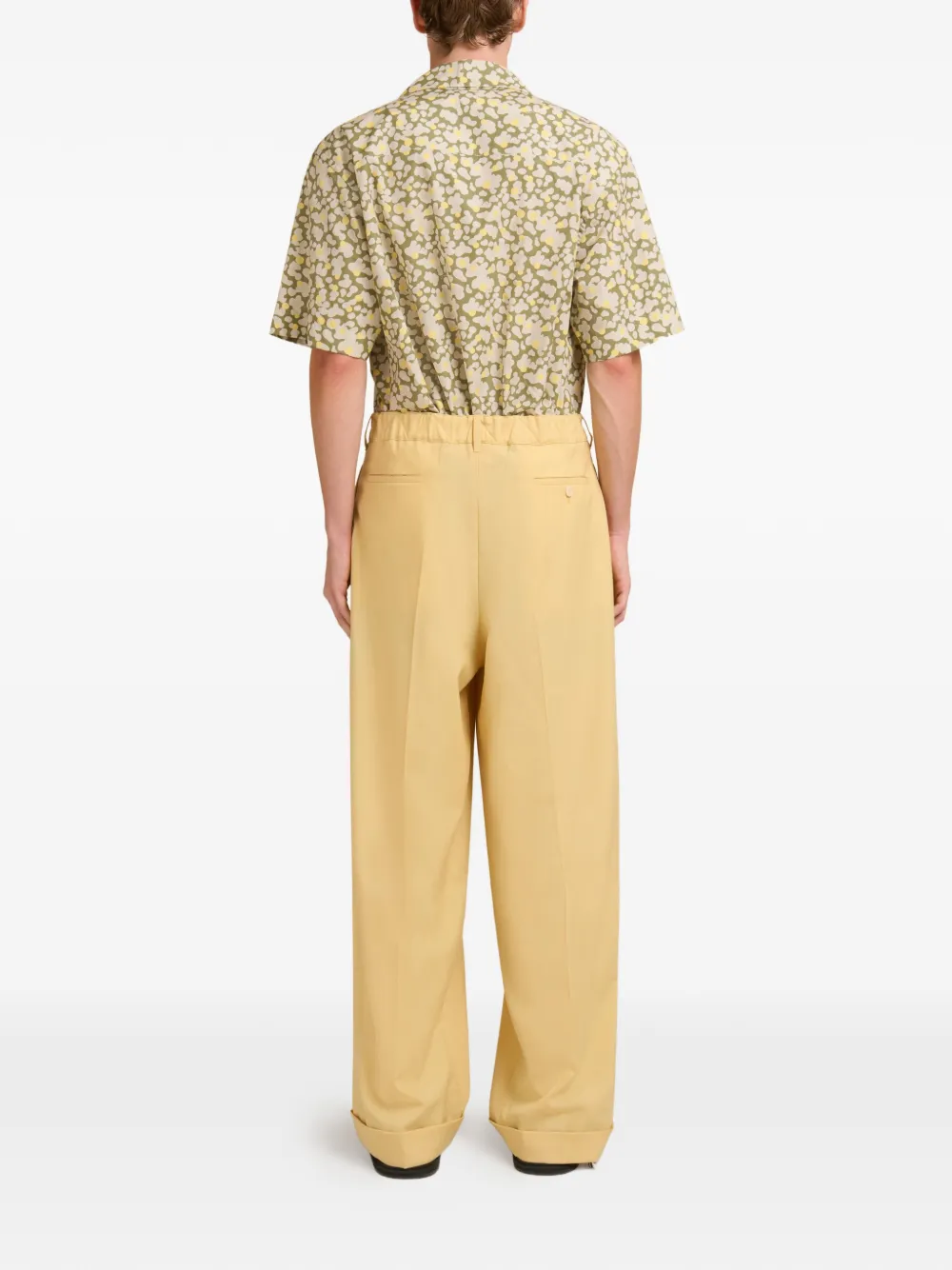 Marni High waist plooibroek Geel