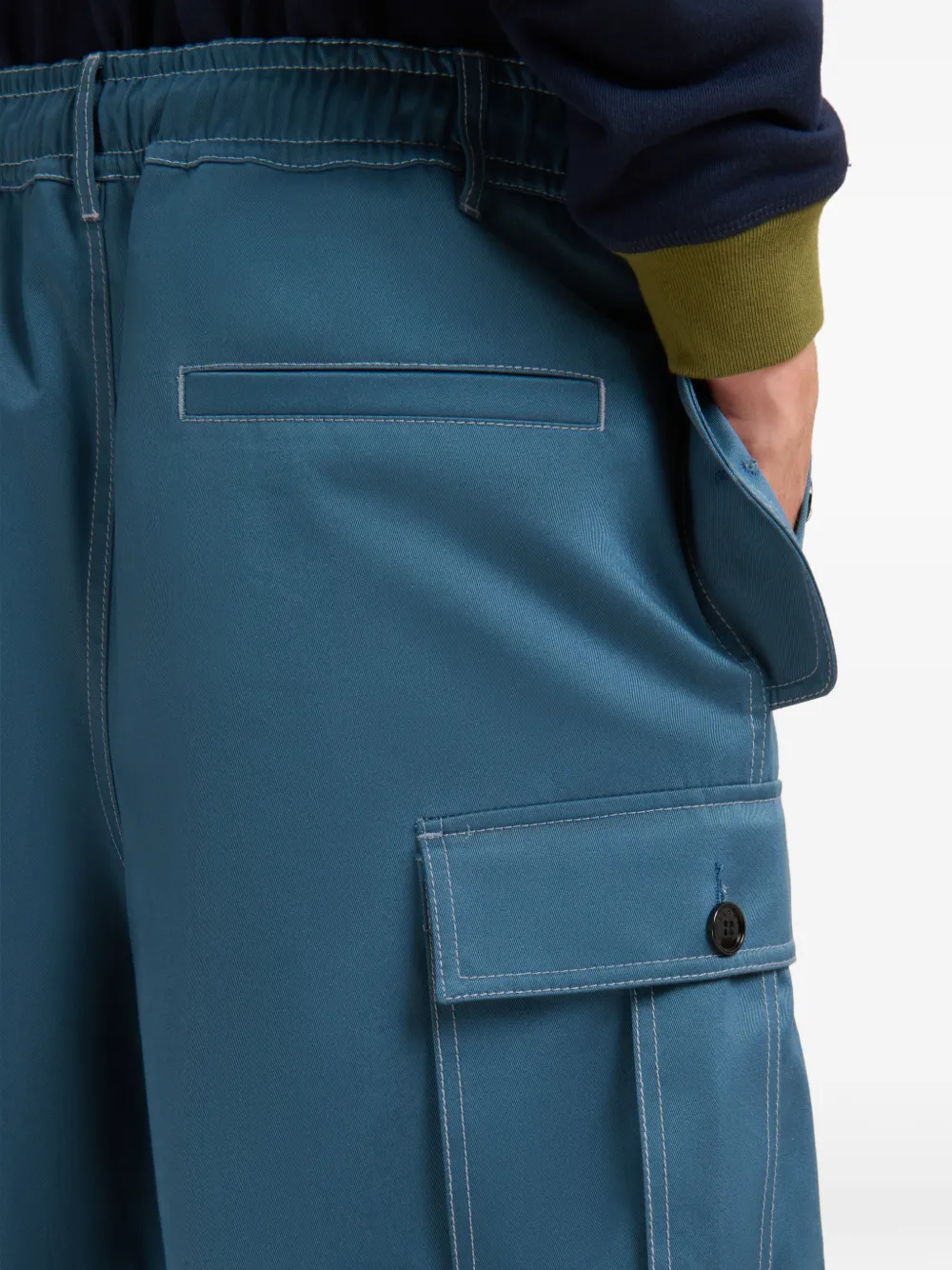 Marni Flap-pocket Cargo Pants In Multi