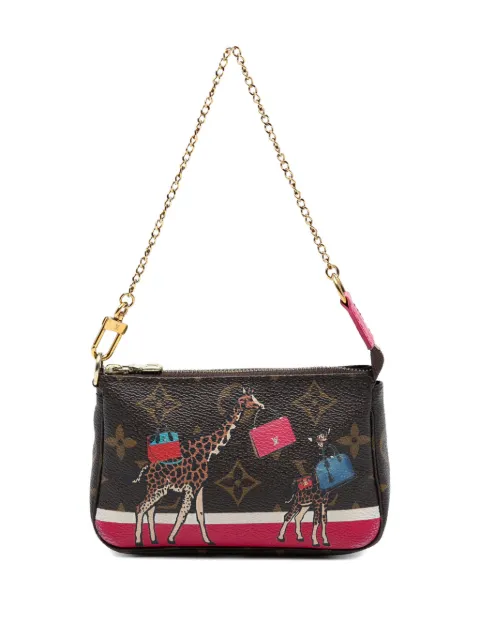 Louis Vuitton Pre-Owned 2017 Monogram Giraffe Christmas Mini Pochette Accessoires handbag