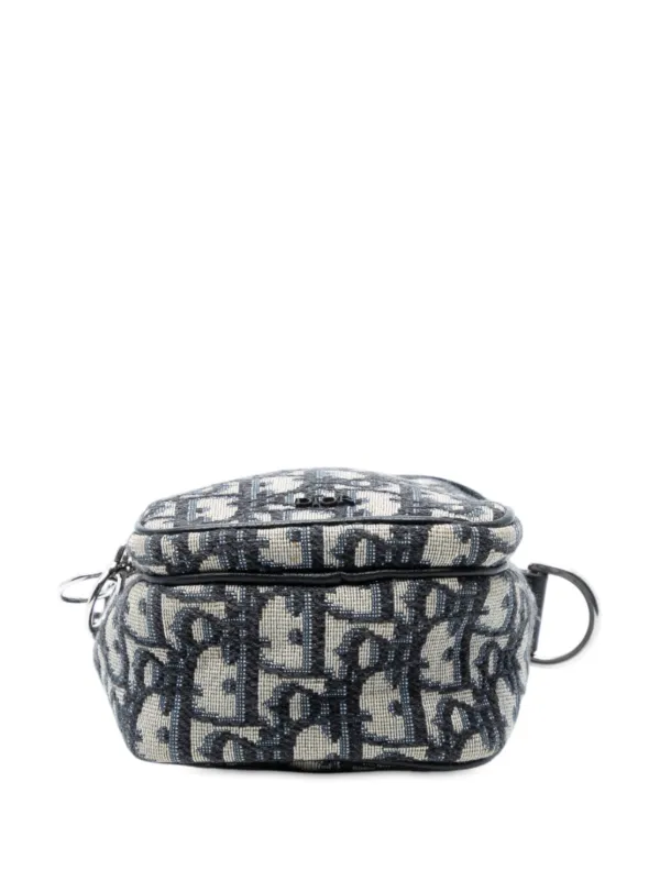 Christian Dior Pre-Owned 2019 Micro Oblique Canvas Rider Pouch