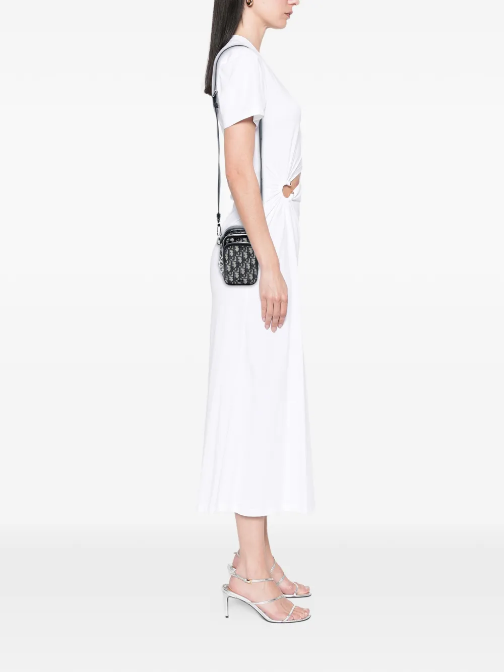 Christian Dior Pre-Owned 2019 Micro Oblique Canvas Rider Pouch satchel | Pre-Owned | Image 2