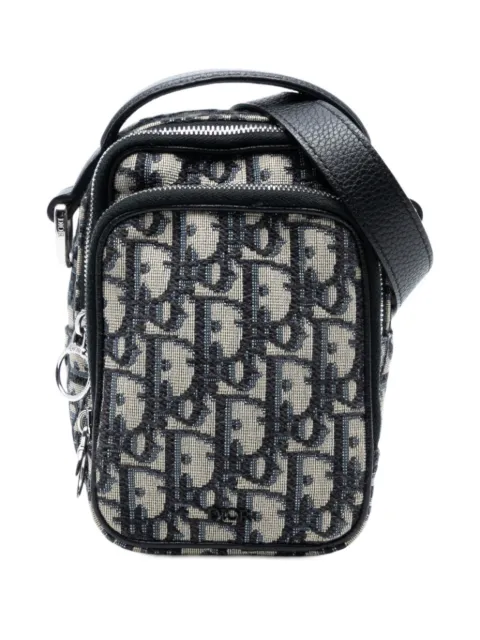Christian Dior Pre-Owned 2019 Micro Oblique Canvas Rider Pouch satchel