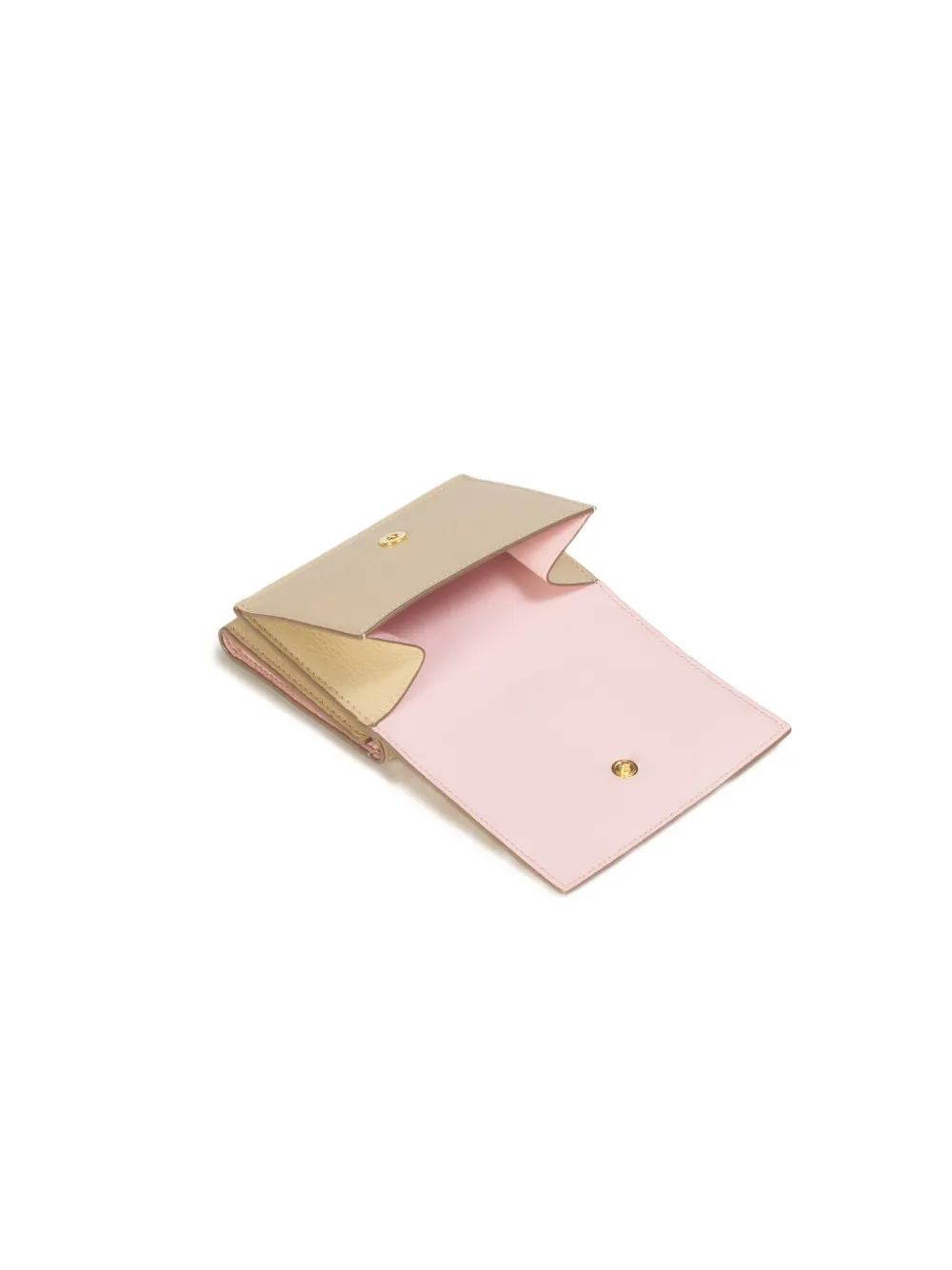 embroidered trifold leather wallet