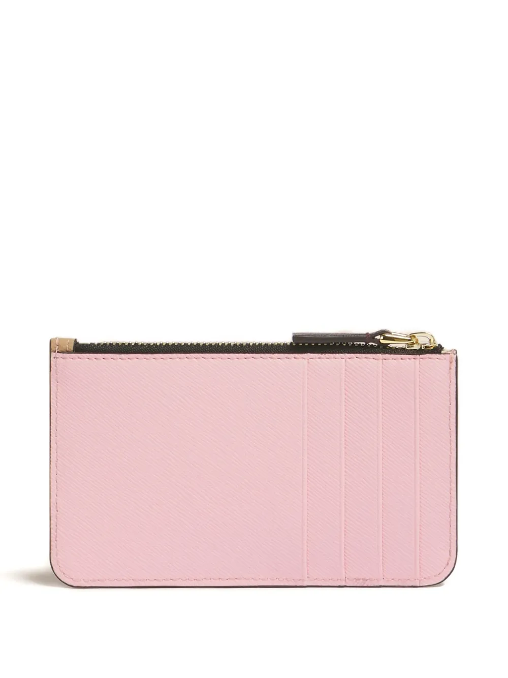 Marni Saffiano Leather Cardholder In Multi