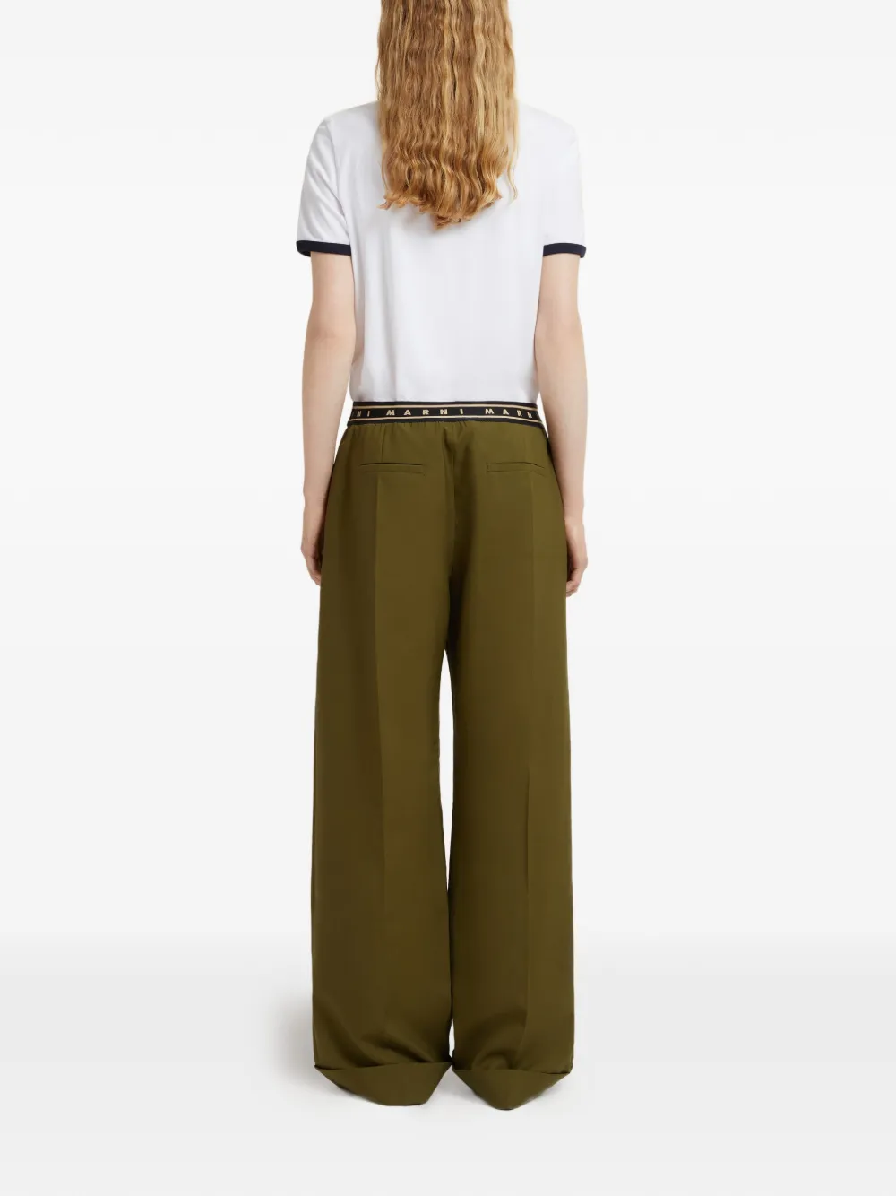 Marni Straight pantalon Groen
