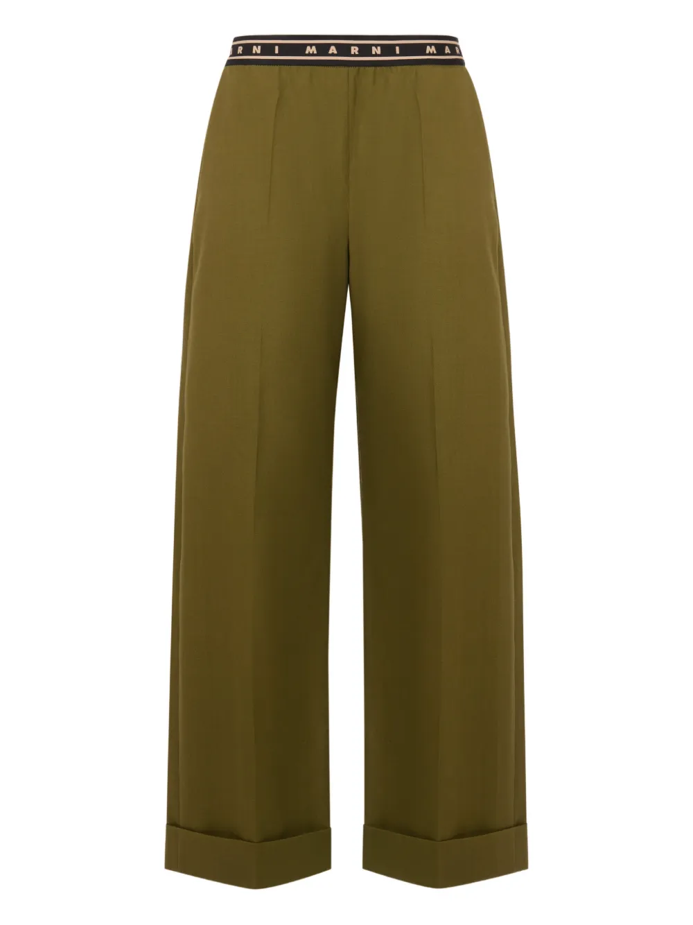 Marni Pantaloni con logo - Verde