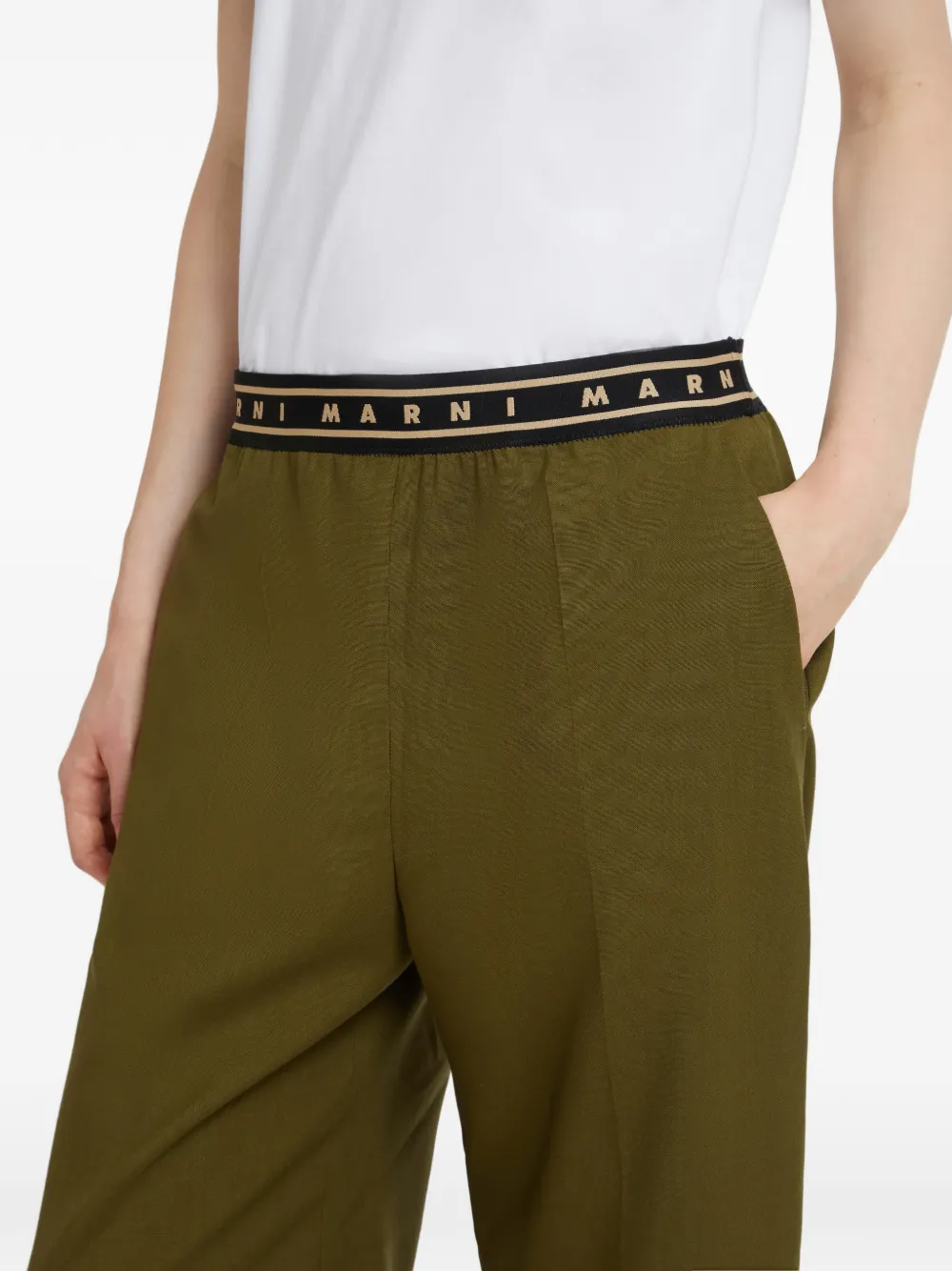 Marni Straight pantalon Groen