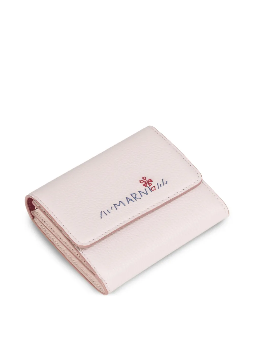  Marni Gusseted-embroidered Wallet - Pink 