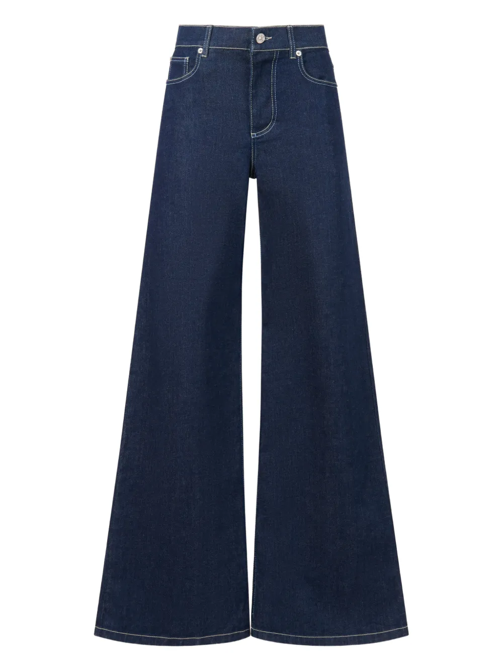 Marni embroidered-logo trousers | Blue | Image 1