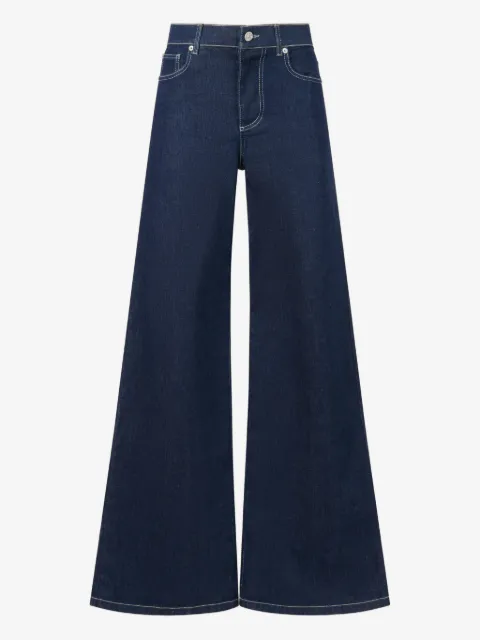 Marni embroidered-logo trousers