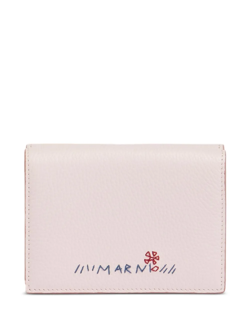 Marni Portafoglio con ricamo - Rosa