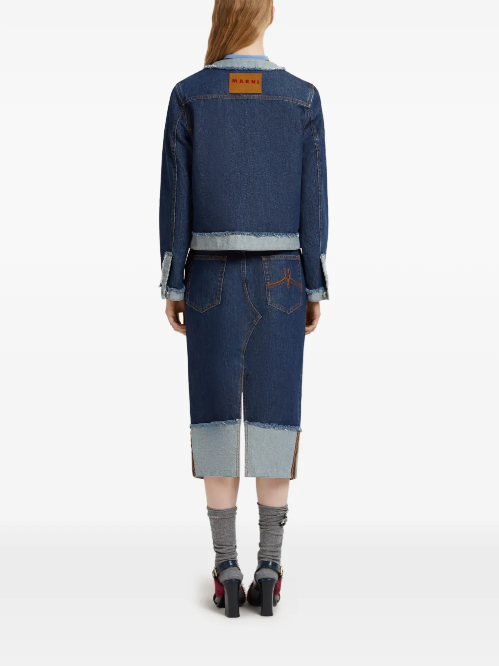 Marni Denim jack Blauw