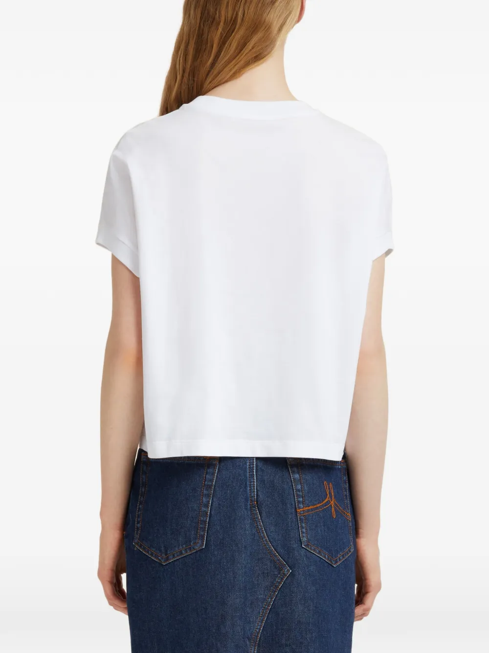 Marni T-shirt met logoprint Wit