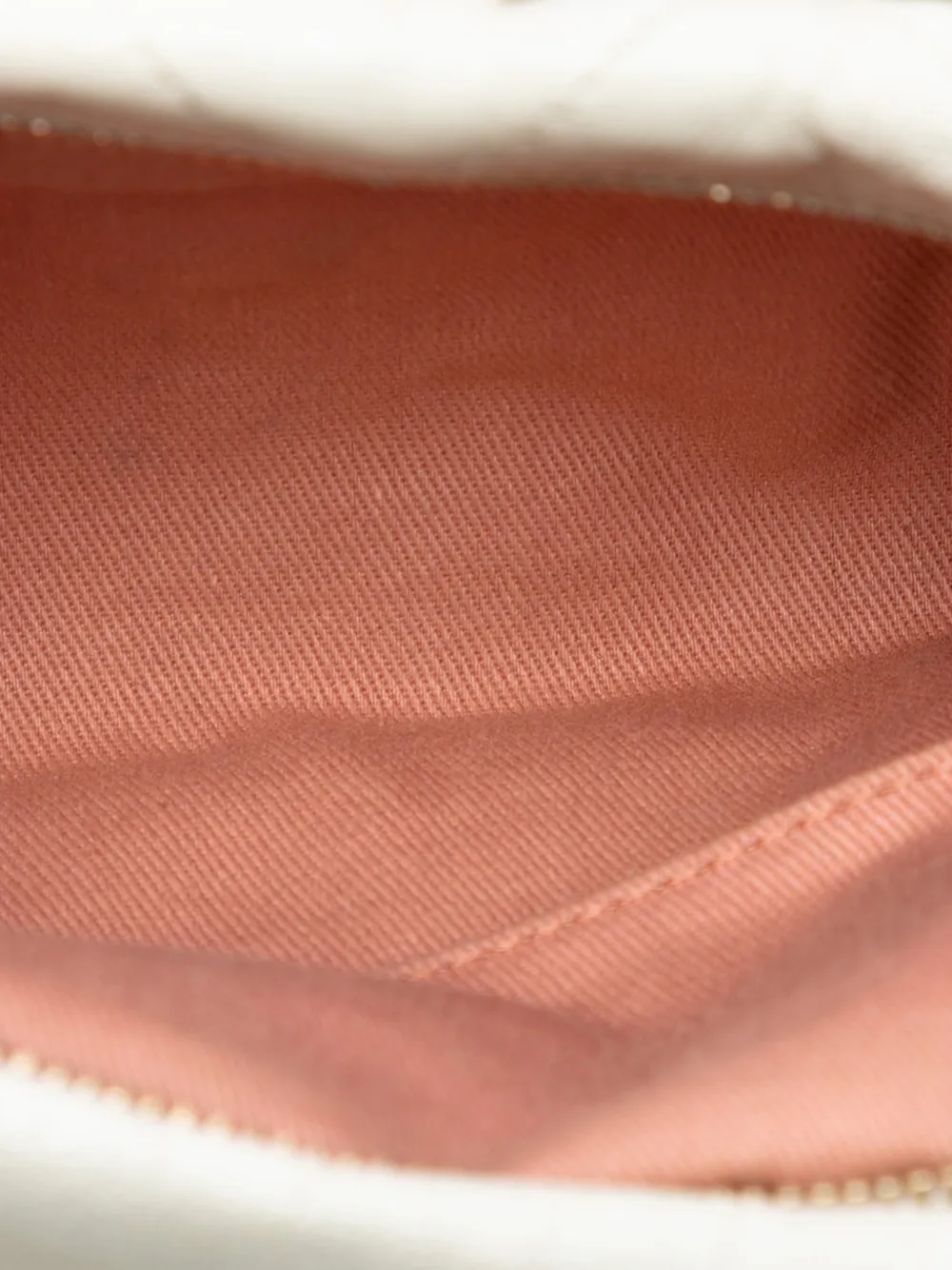 Pre-owned Chanel 2012 Quilted Calfskin Midnight Swim Baluchon Bag Shoulder Bag In White