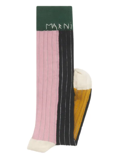 Marni ribbed knee-high socks
