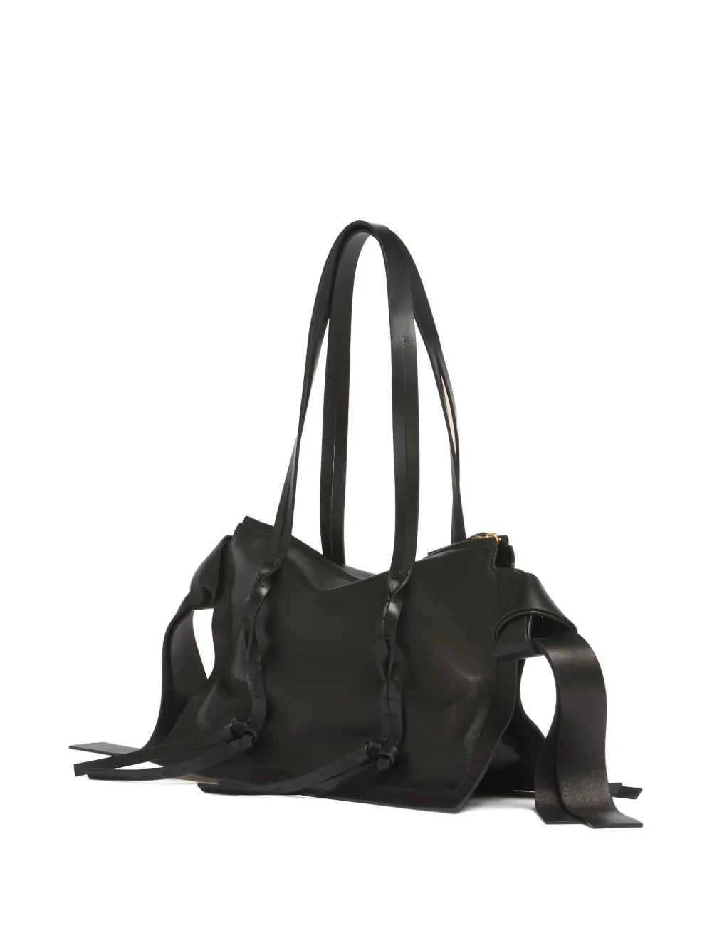 Marni Amulet leren kleine tas Zwart