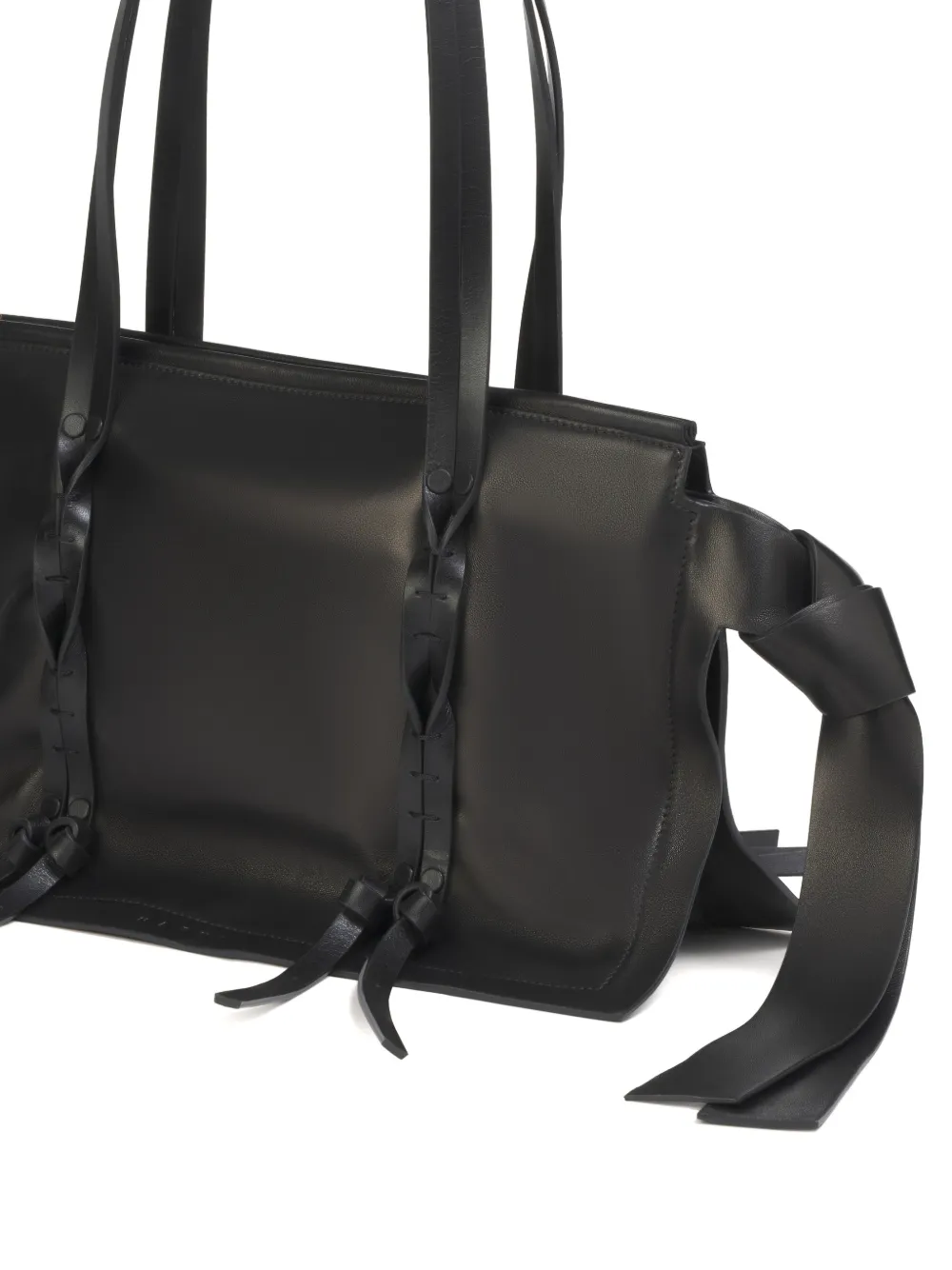 Marni Amulet leren kleine tas Zwart