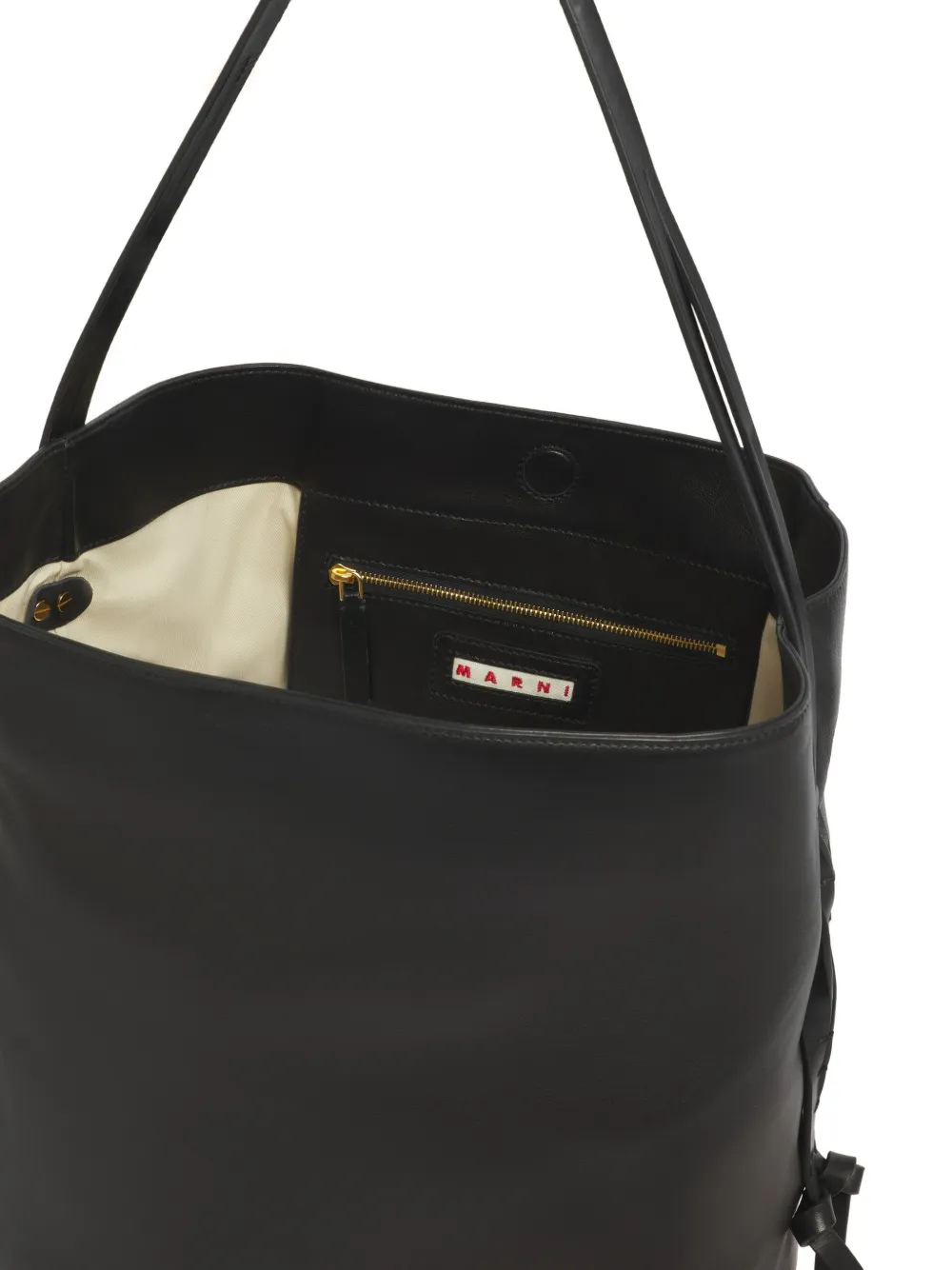 Marni Pod 2.0 kleine leren schoudertas Zwart