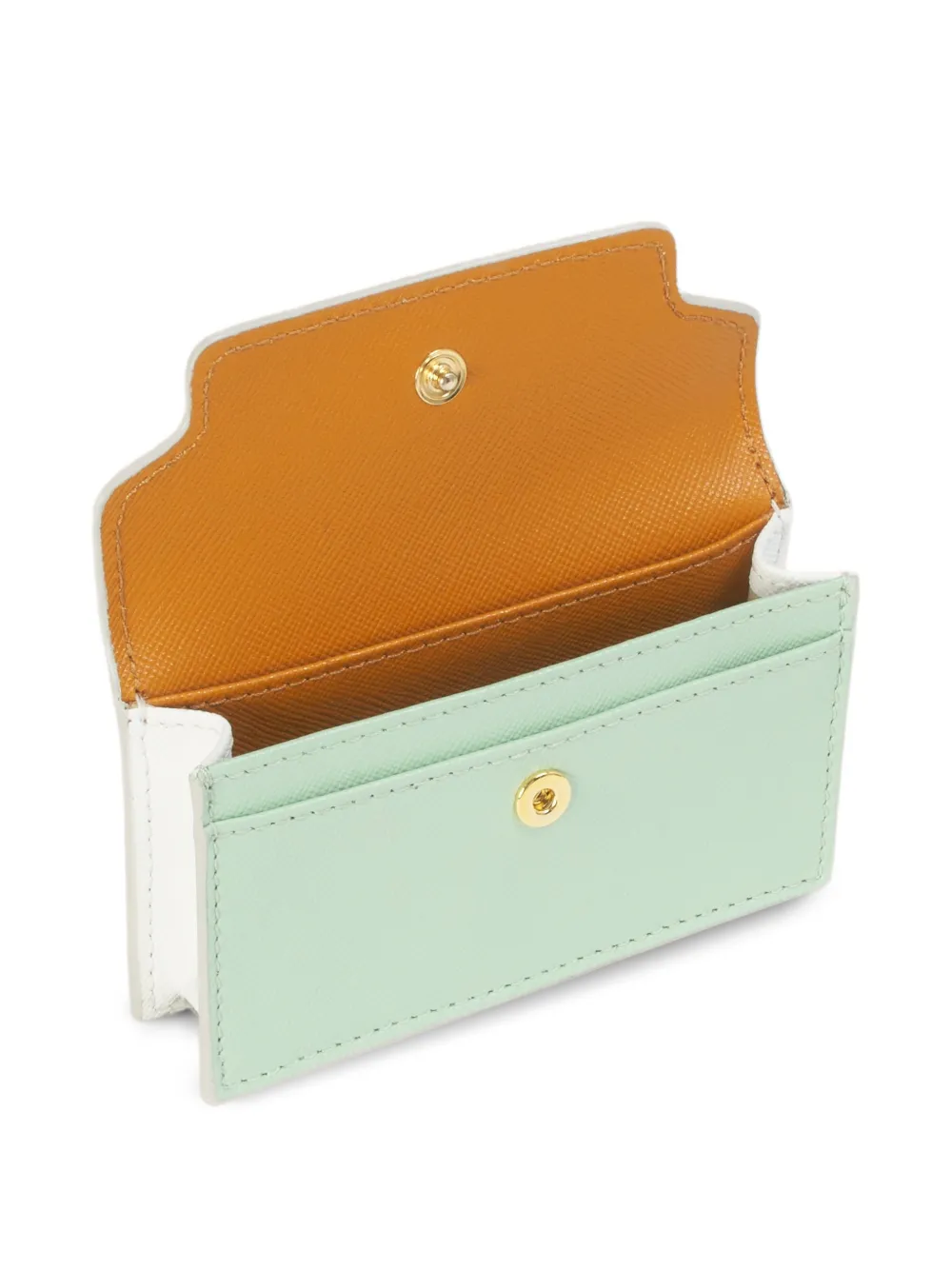 Marni Portemonnee van Saffiano leer Bruin