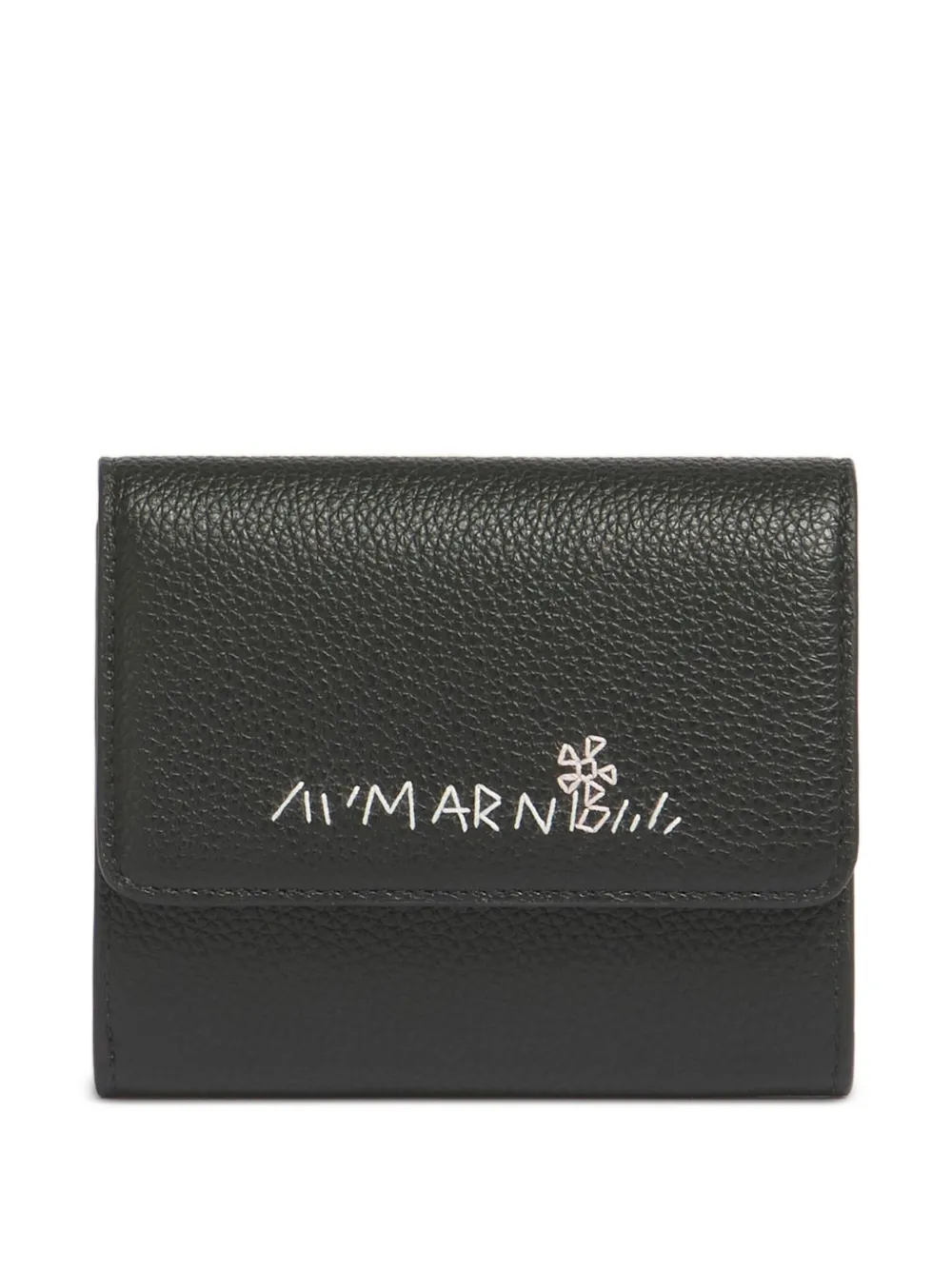 Marni snap-button leather wallet | Black | Image 1
