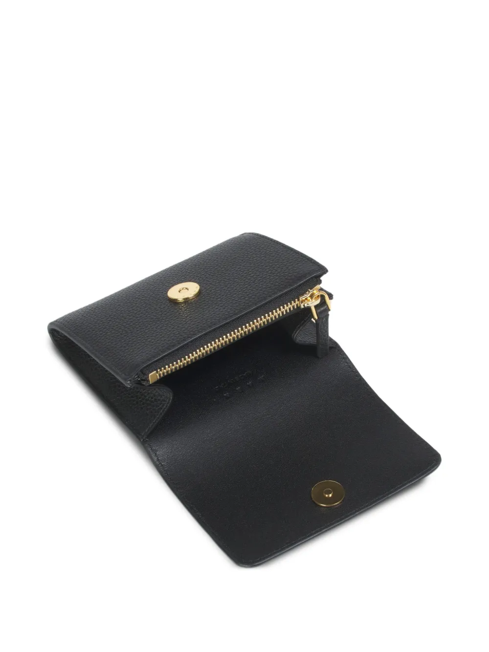  Marni Snap-button Leather Wallet - Black 