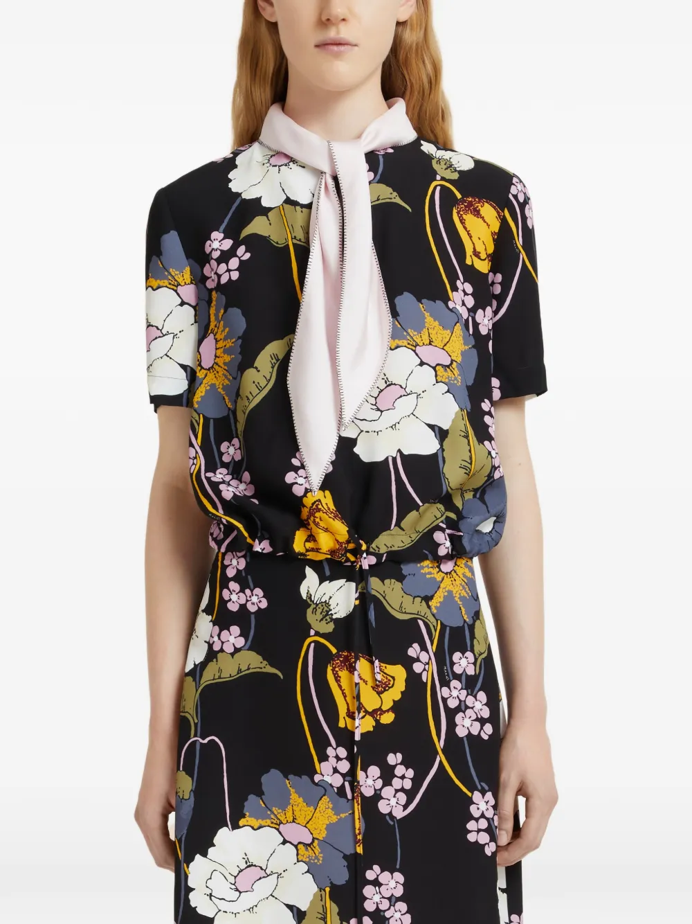  Marni Floral Blouse - Black 