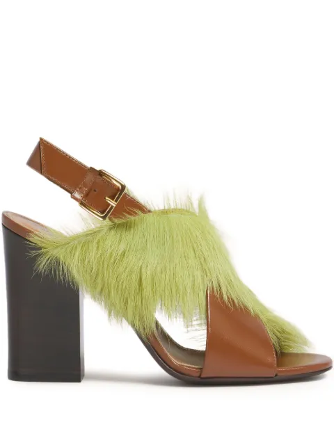 Marni criss-cross fur sandals