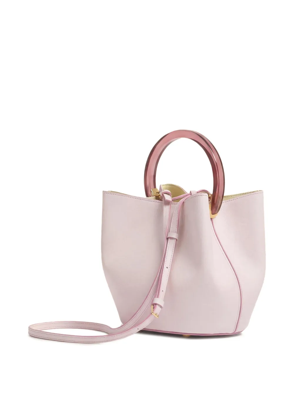 Marni Pannier leren bucket-tas Wit