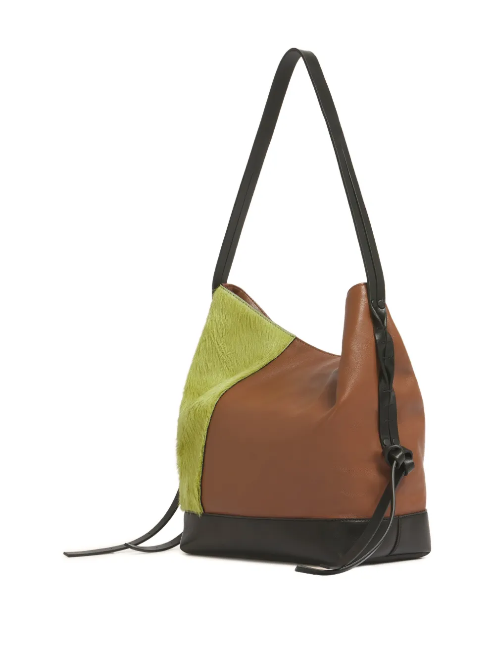  Marni Colour-block Shoulder Bag - Brown 