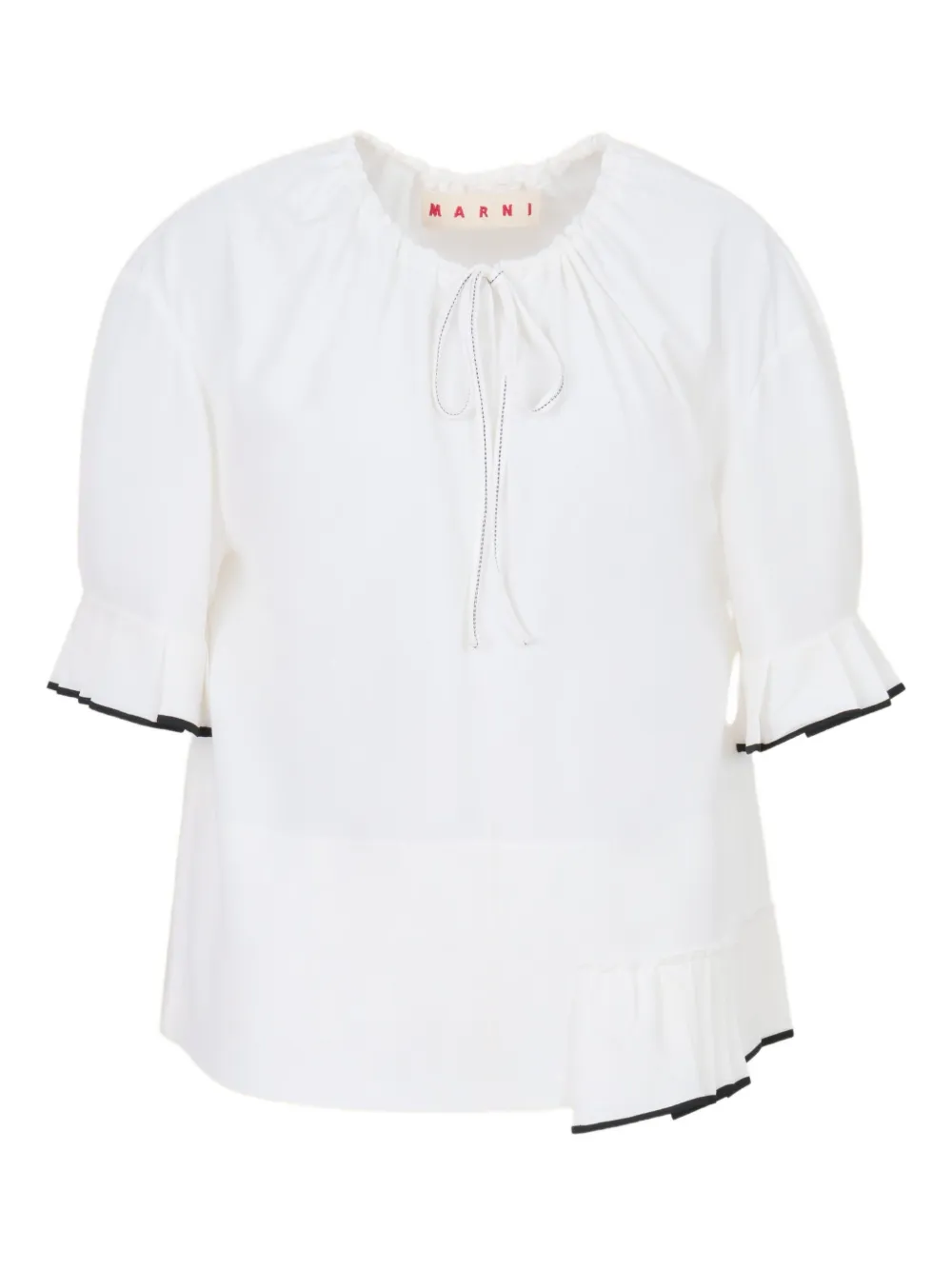 Marni Blusa con coulisse - Bianco